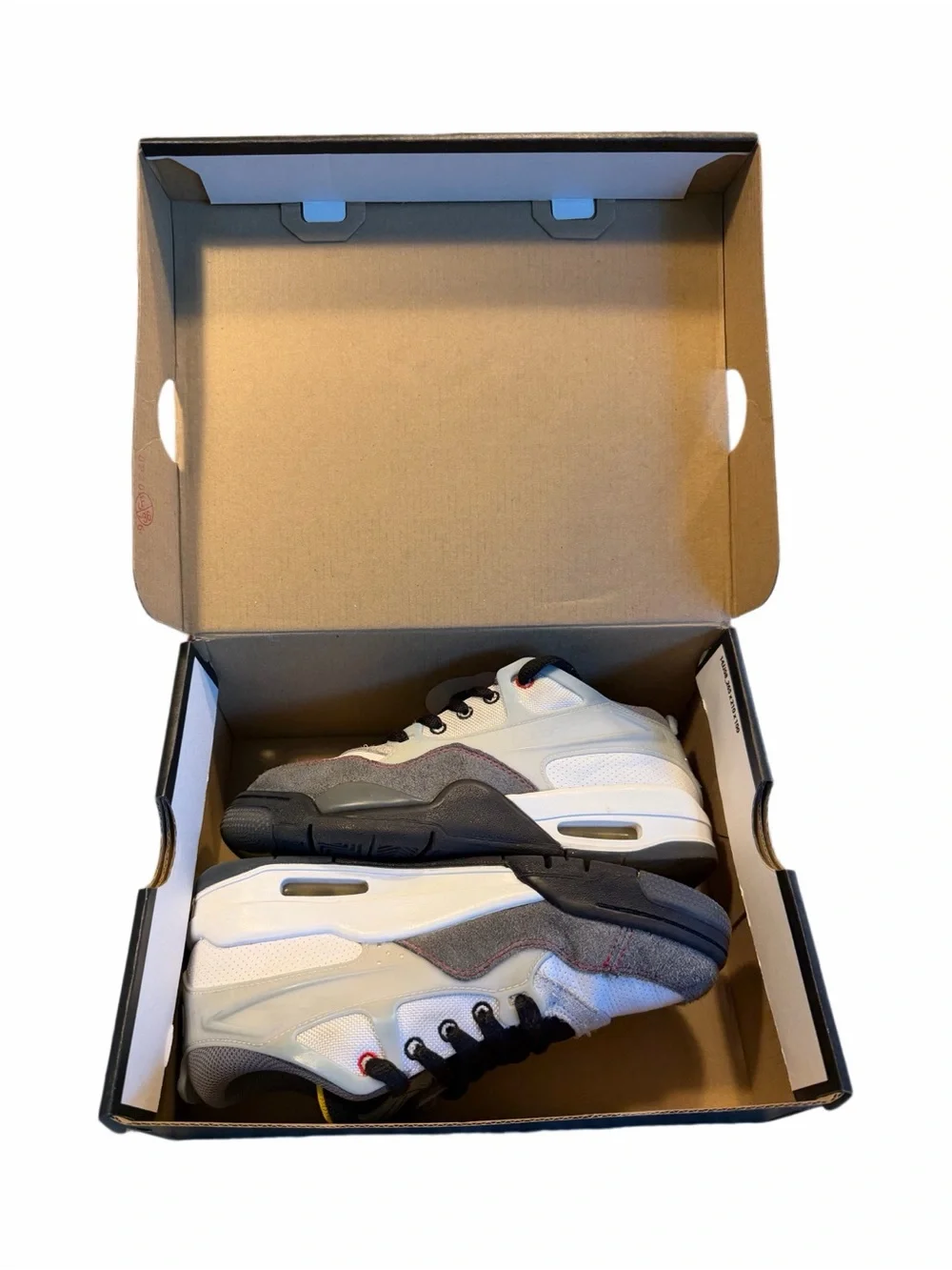 Air Jordan 4 RM Premium White Black Grey Size 4Y